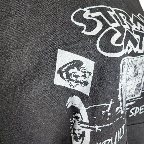 Stray Cats Built For Speed Pullover Hooded Hoodie Sweatshirt Womens L Black - Picture 4 of 4